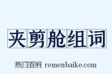 夹剪舱组词是什么意思的图片